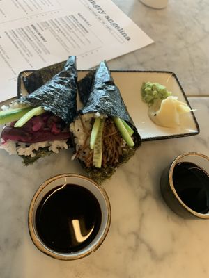 Sushi rolls  at Hungry Angelina in Long Beach