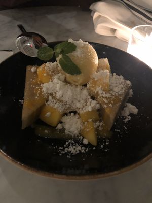 Mango sorbet  at Hungry Angelina in Long Beach