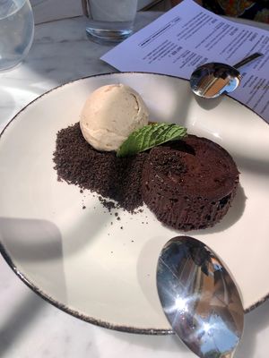 Chocolate cake at Hungry Angelina in Long Beach