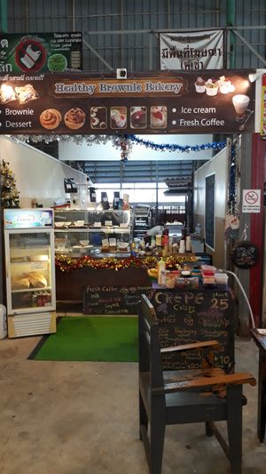 New stall at Healthy Brownie Bakery in Koh Phangan