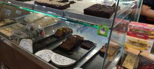 Newly added HappyCow sticker at Healthy Brownie Bakery in Koh Phangan