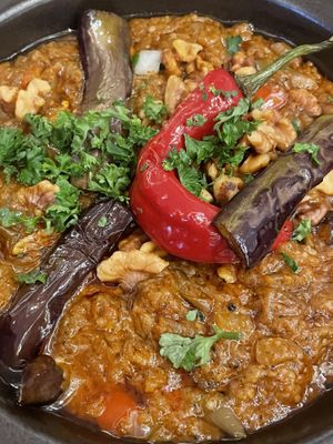 Makdoos. Always good!  at Petra in Seoul