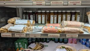 Bunch of vegan wraps at The Green Grocer in Portsmouth