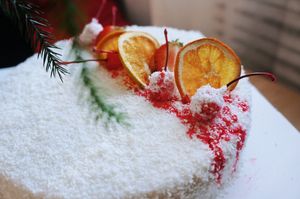 coconut cake at Foody Healthy Bakery - Veg Art Naturals in Ulaanbaatar