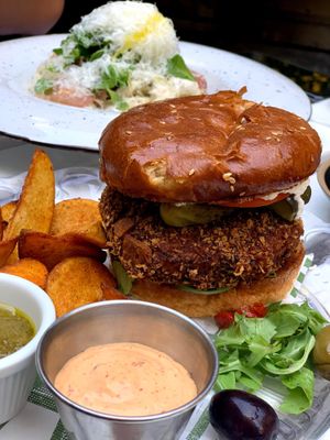 Veg burger at Smokvica - Kralja Petra in Belgrade