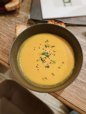 Pumpkin soup  at Smokvica - Kralja Petra in Belgrade