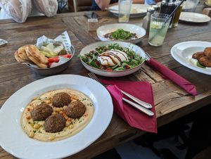 Hummus + Falafel (Falafel weren't the best) at Smokvica - Kralja Petra in Belgrade