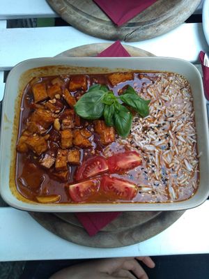 The one - pretty good - vegan option! at Smokvica - Kralja Petra in Belgrade