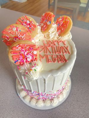 Sugar cookie cake  at Cake Vegan Bakery in Dover