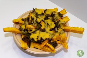 Veg ChzSteak Alkaline Fries at Vegg'd Out Vegan Kitchen in Riverview
