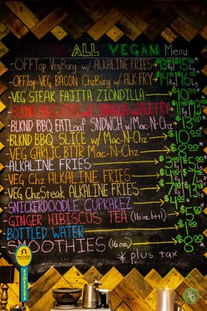 Full base menu at Vegg'd Out Vegan Kitchen in Riverview