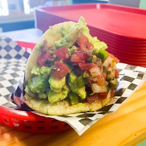 The Verde arepa! Vegan and gluten free at Que Ricas in Haddon Township