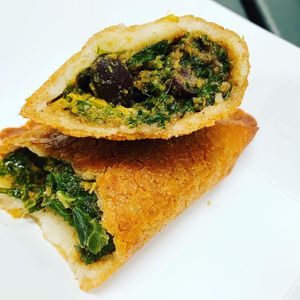 Harvest Empanada! Vegan and gluten free at Que Ricas in Haddon Township