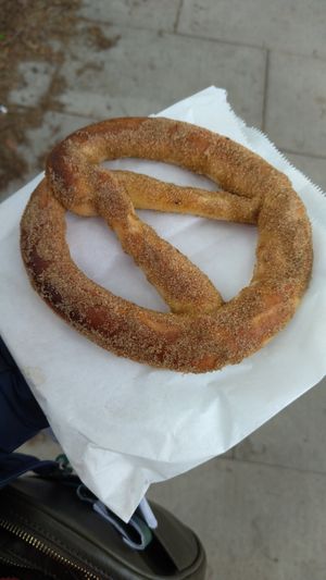 They are quite big at Knot Artisan Coffee & Pretzels in Richmond Upon Thames