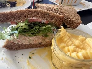 Chickpea of the sea sandwich  at Paisley Vegan Kitchen in Melbourne