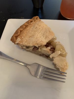 Apple and walnut pie at Paisley Vegan Kitchen in Melbourne