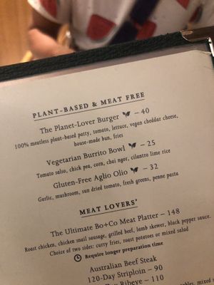 Plant-based menu at Botanica + Co - Alila Bangsar in Kuala Lumpur