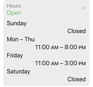 Hours when school is in session   at Marty's Place in Charleston