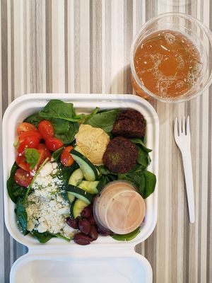 Mezza Bowl w/felafel, delicious! at Marty's Place in Charleston