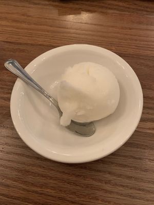 Dairy free Limone Sorbetto at Famoso Neaopolitan Pizzeria in Regina