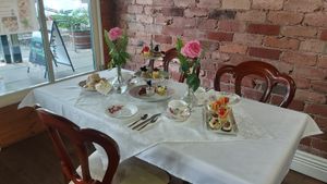 Setting. at Vintage Rose Tea & Coffee House in East Albury