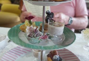 Vegan cakes. at Vintage Rose Tea & Coffee House in East Albury