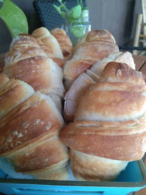 vegan croissants at MY Vegan Food Shop & Cafe in Koh Samui