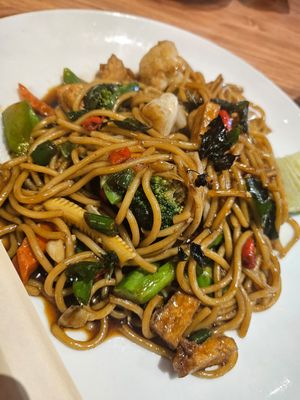 Veg spaghetti with sweet sauce ~ 5/6/24 at Absolute Thai @ Genting SkyAvenue in Genting Highlands