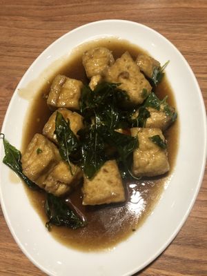 Tofu with basil  at Absolute Thai - Premium Outlets Genting in Genting Highlands