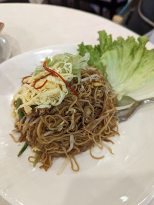 Vegetarian fried noodle at Genting Palace in Genting Highlands