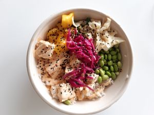 Avoloha bowl at Hawaii Poke in Uppsala