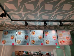 Menu at Hawaii Poke in Uppsala