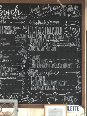 Speisekarte at Rosalie in Sankt Blasien