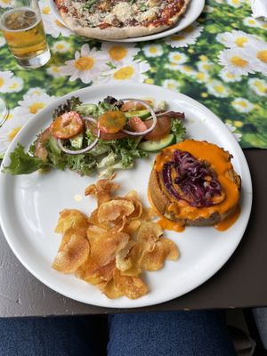 Pumpkin quiche  at Vegan Vacation in Bergen