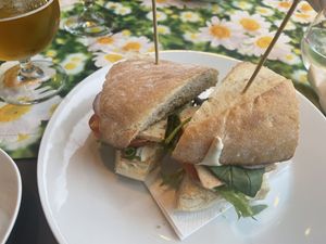 Pepper jack sandwich   at Vegan Vacation in Bergen