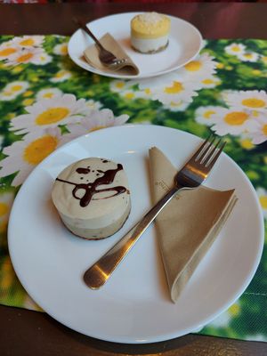 Tiramisu cake. at Vegan Vacation in Bergen