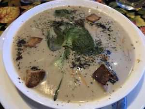 Fish soup  at Vegan Vacation in Bergen