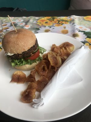 Smokey bbq burger  at Vegan Vacation in Bergen