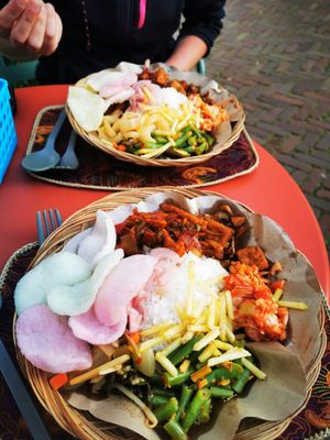 A mix of everything that was vegan that day at Warung Senang in Middelburg