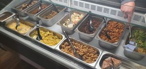 Vegan dishes at Warung Senang in Middelburg