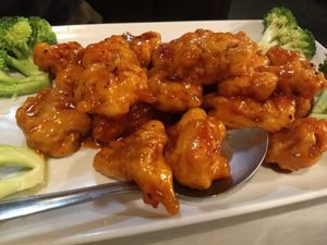 General Tso's "vegetarian chicken" at Ypbor Yan in Ann Arbor