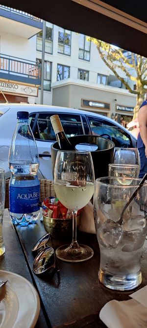 Outdoor seating at Java Bistro in Stellenbosch