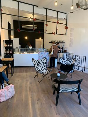 The nuts space at Be Nuts in Brussels