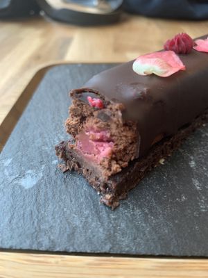Chocolate and raspberry  at Be Nuts in Brussels