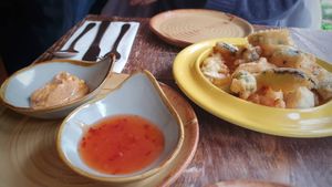 Vegetable tempura  at The Quarter Restaurant in Taunton
