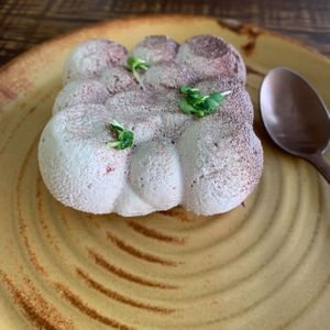 Cherry mousse cake  at The Quarter Restaurant in Taunton