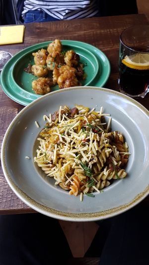 Jackfruit Pesto Pasta at The Quarter Restaurant in Taunton