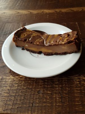 Salted Caramel Cheesecake at The Quarter Restaurant in Taunton