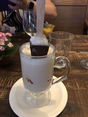 Vegan hot choc at The Quarter Restaurant in Taunton