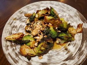 crispy fried Brussels sprouts at Blue Sushi Sake Grill in Westlake